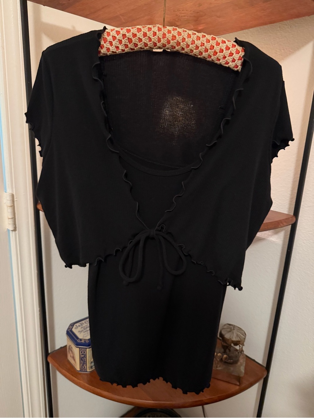 Torrid Black Super Soft Ribbed Camisole Tank with matching shrug